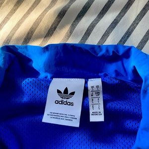 size small blue adidas jacket